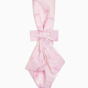NEW NWT LOVESHACKFANCY NAPKIN RINGS SUBTLE PINK O/S $75